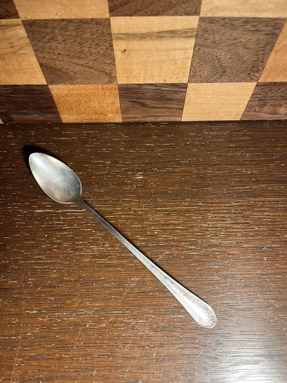 1926 Hampton Court Community Silverplate Long Handled Iced Tea Spoon A435